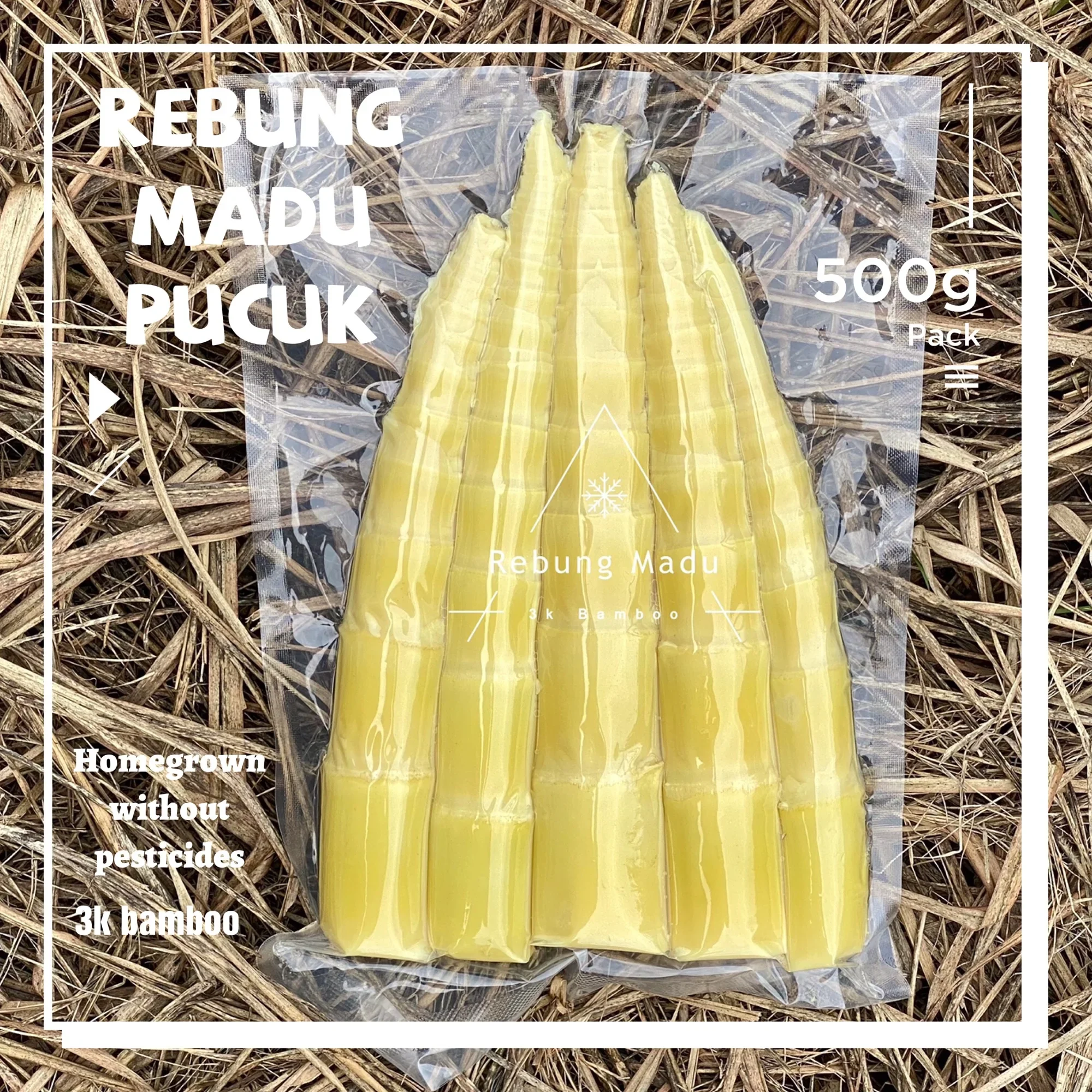 [Ready Stock] Fresh Rebung Madu PUCUK 500g