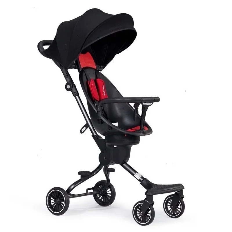 Ultralight Foldable 2-Way Facing Magic Stroller Adjustable Awning & Rotating Seat with One Button