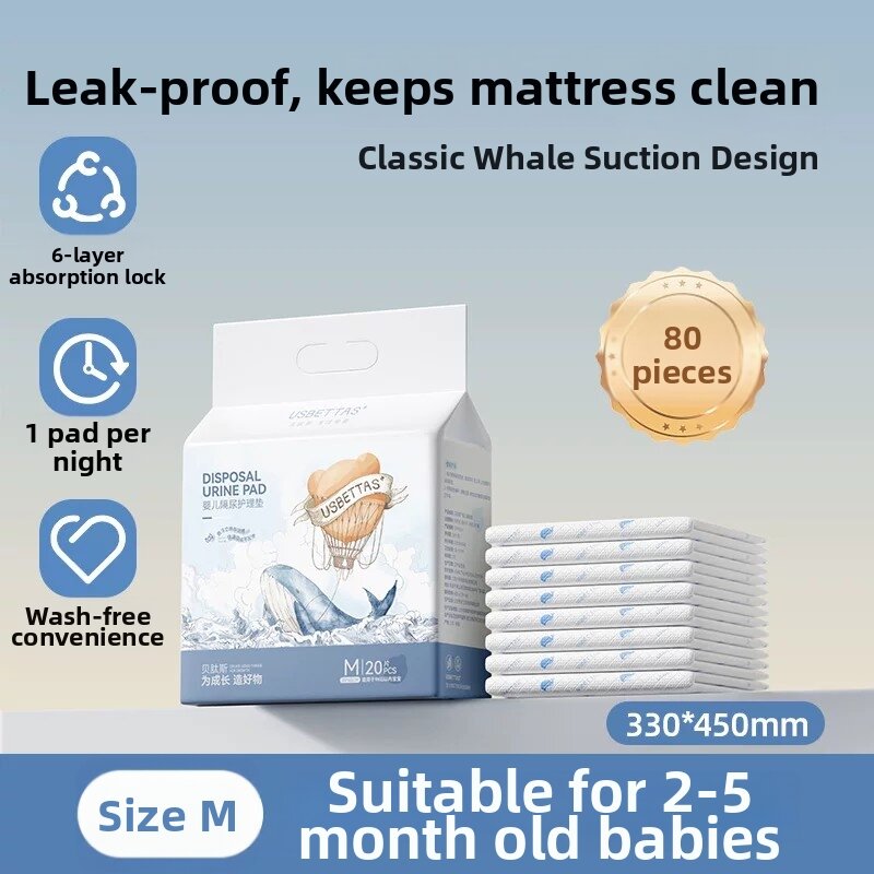 Usbettas | Disposable Waterproof Breathable Large Baby Diaper Changing Pad