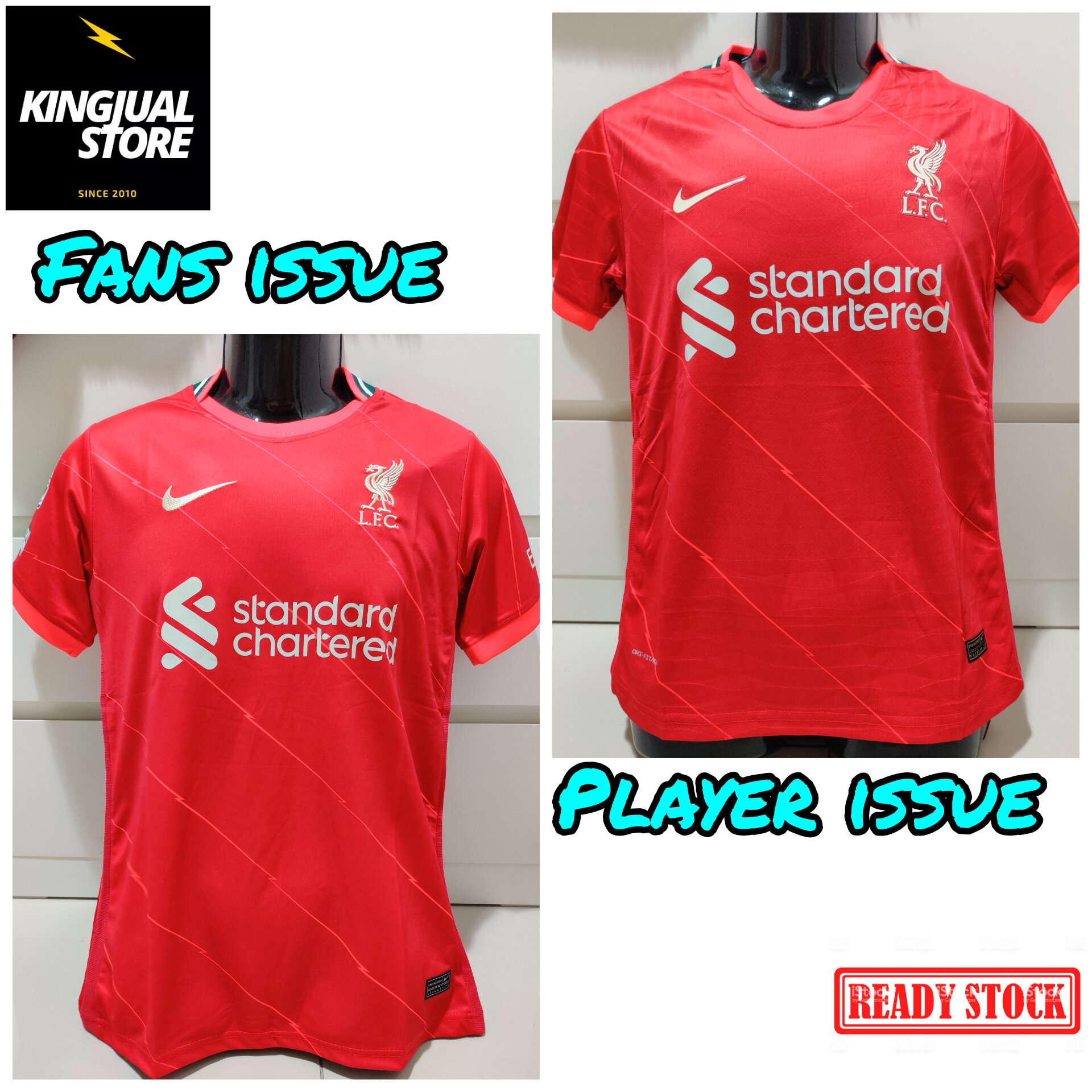 Liverpool Home Jersey Jersi Kit Murah 2021-2022 21 22 Fans Issue Player  Issue