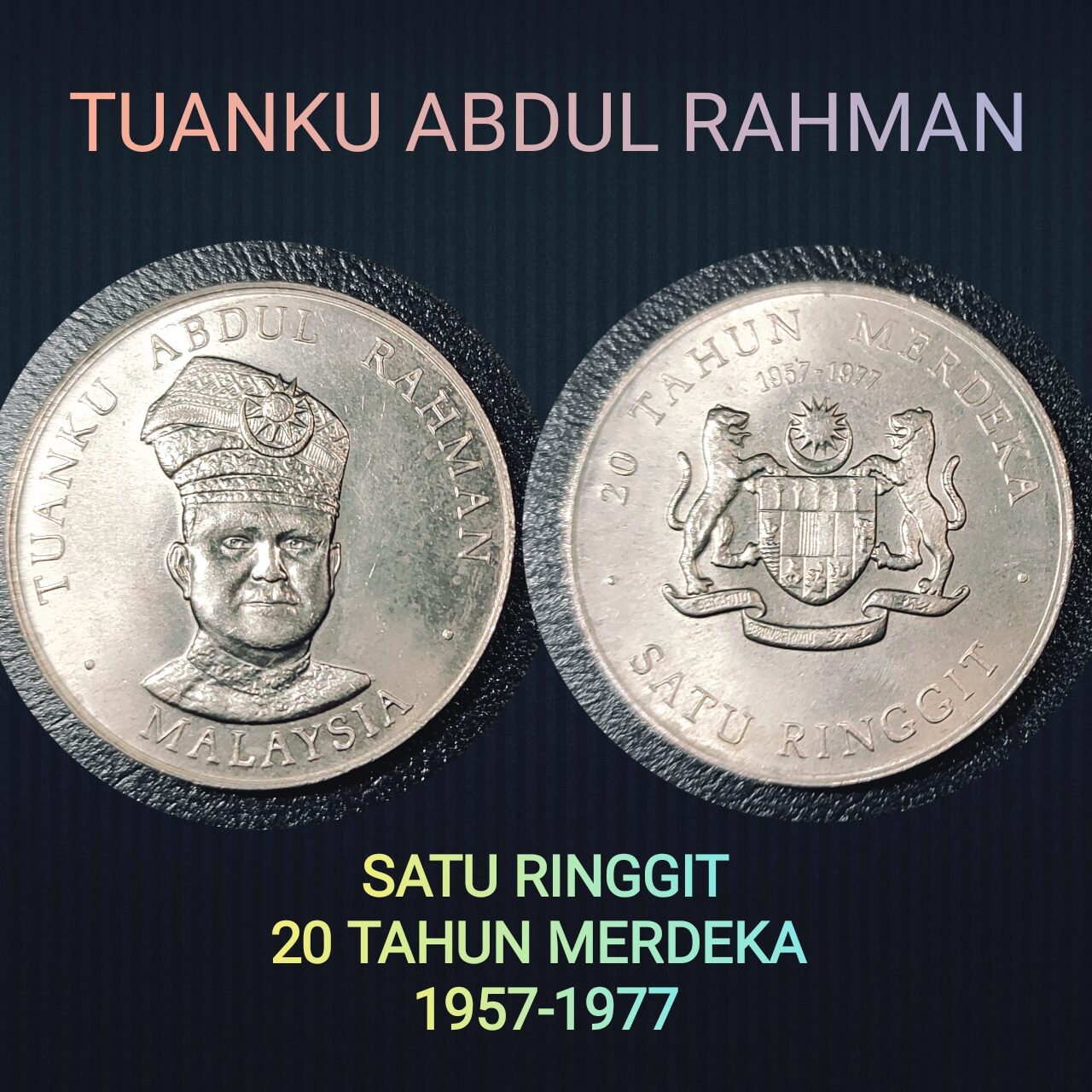 JL Antiques Malaysia Banknote Commemorative Coin RM1 Tuanku Abdul ...