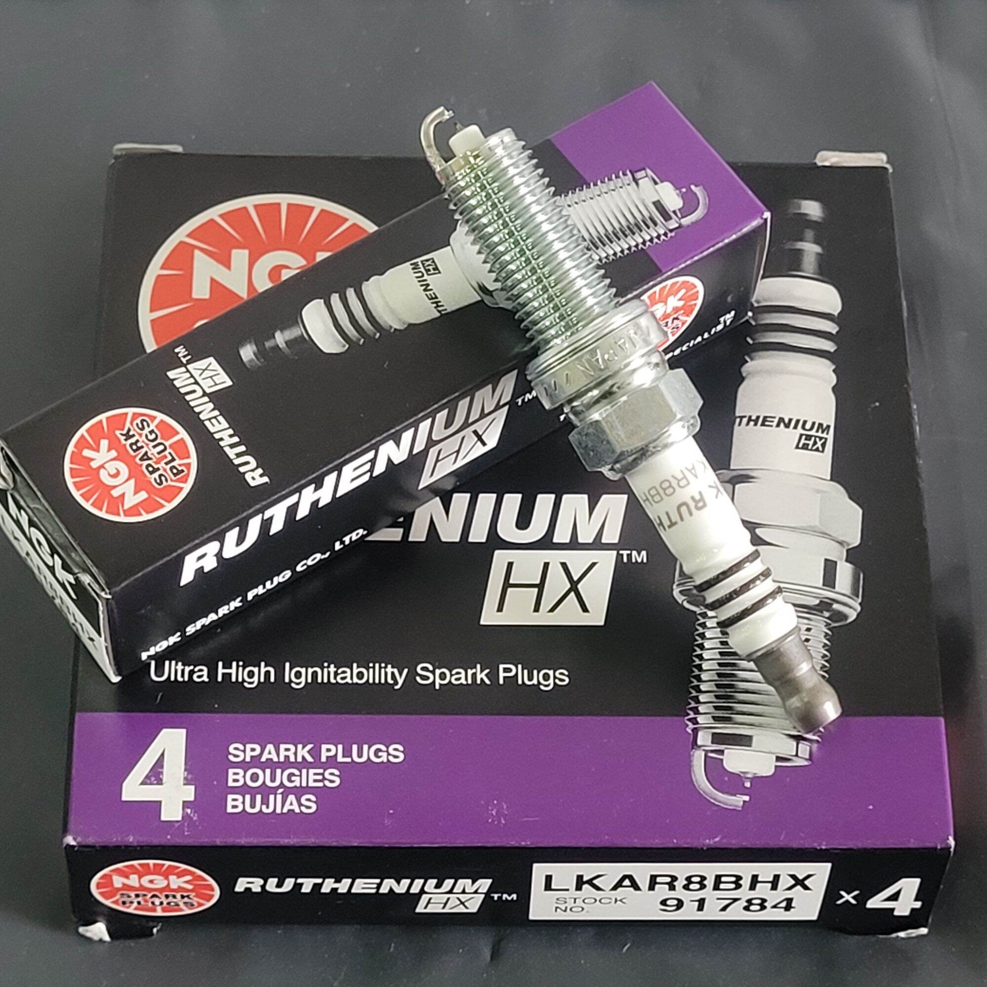 NGK 16-21 Honda Civic FC / FK7 / FK8 NGK Ruthenium HX Spark Plugs LKAR8BHX - 4pc Set