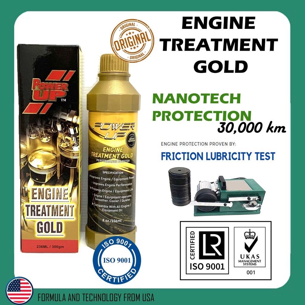 [MUST BUY] GOLD POWER UP Engine Treatment 236ml / Protect Motor Engine
