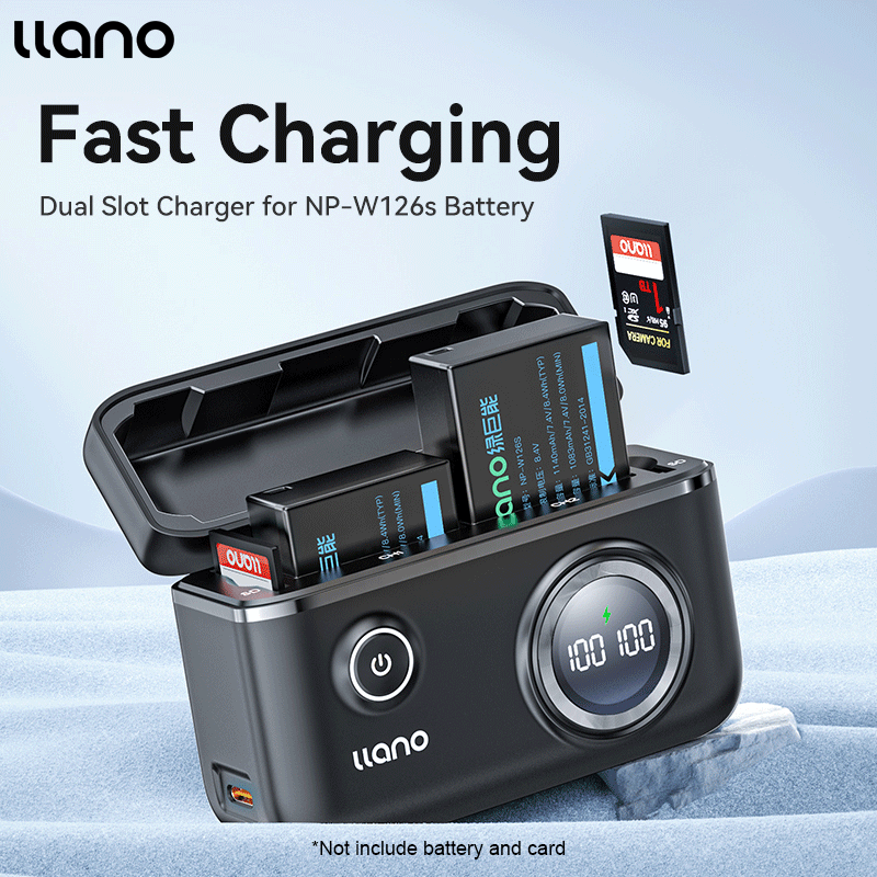 Chargeur Portatif Llano 2-in-1 LP-E6NH LP-E6P Dual Fast Caera