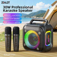 ZEALOT P1 40W Wireless Bluetooth Speakers Karaoke Subwoofer Powerful Bass Stereo Sound Portable Sound Box With Microphone