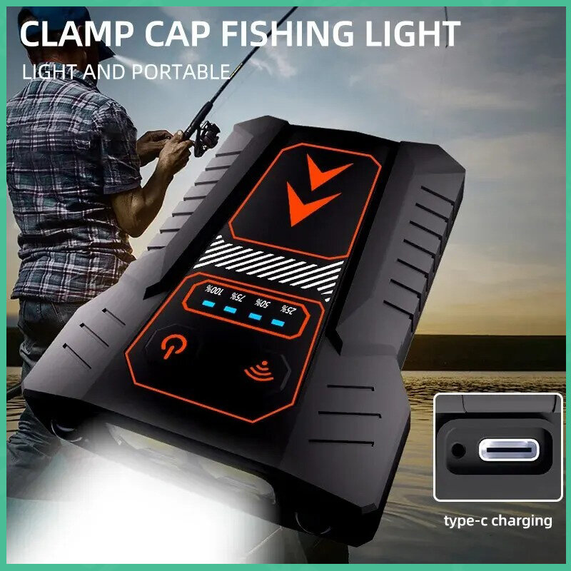 Đèn ngủ Led cảm ứng thông minh ngoài trời, đèn câu cá ban đêm chống nước, đèn Led ngoài trời, ánh sáng mạnh, độ bền lâu dài, sạc đèn pha cảm ứng