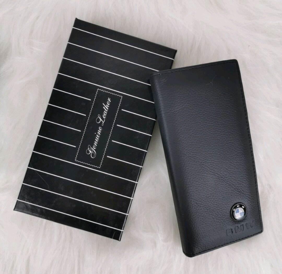 MAN'S NEW WALLET BMW LEATHER WALLET ORIGINAL Lazada