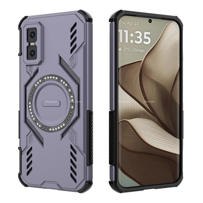 PlusCase for Infinix GT 30 Pro 5G Case Heat Dissipation Armor Shockproof Hard Back Cover [Compatible with MagSafe] - Image 2