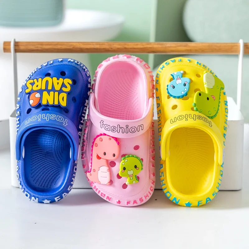 Summer Baby Slippers 1-3 Years Old 2 Boys Slippers Girls Indoor Home Slippers Baby Toddler Hole Shoes Children