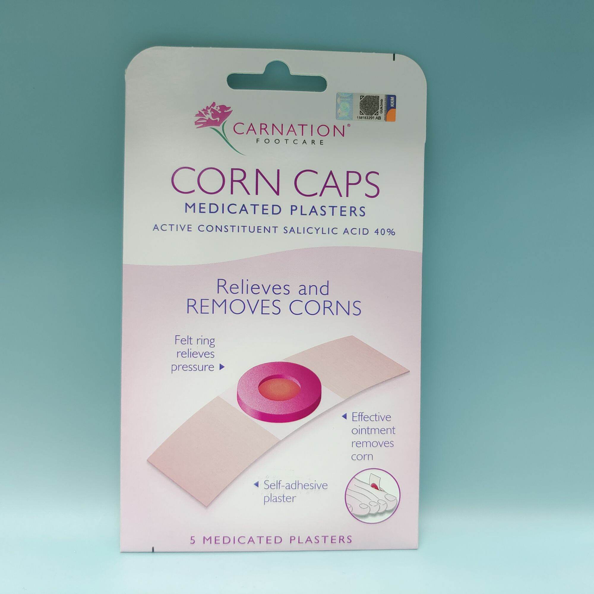 Carnation Footcare Corn Caps Medicated plaster ( 5 medicated plasters