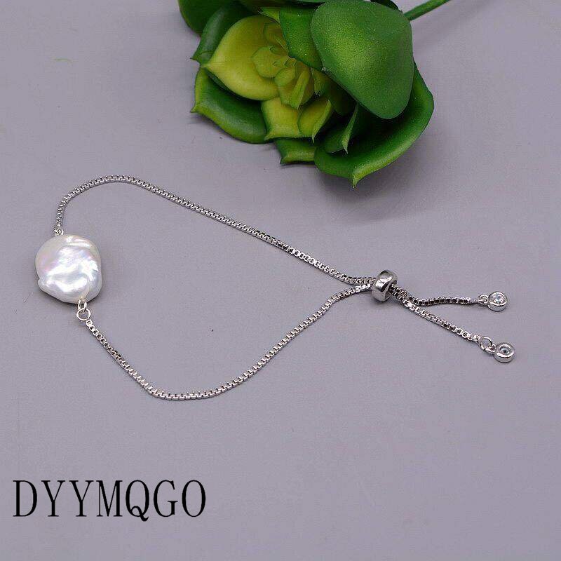 Vòng Tay Nữ Có Thể Điều Chỉnh Vòng Tay Baroque Ngọc Trai Nước Ngọt Tự Nhiên Vòng Tay Ngọc Trai Độc Đáo Có Thể Điều Chỉnh Kéo Quà Tặng Cho Bé Gái
