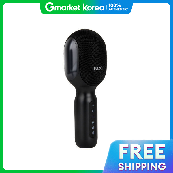 Rozet Karaoke Microphone Wireless Bluetooth RX-3200 (Black) + Free Gift - (1 Microphone + 1 Wireless Mouse)