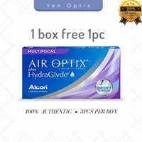 ALCON Air Optix Multifocal Hydraglyde Monthly@Buy 1 Box Free 1 Pcs