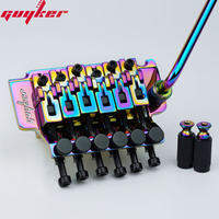 1 Bộ guyker 6 Chuỗi Ngựa đàn Tremolo khóa đôi Hệ thống cầu đồng thau cơ sở Chiều dài 34mm