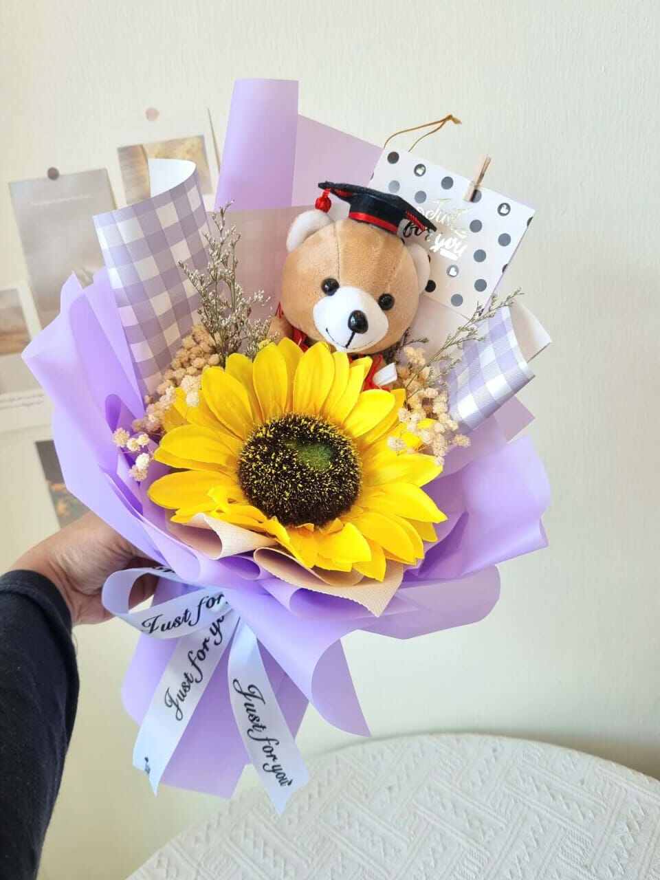 🔥JB Ready Stock🔥 Graduation soap flower bouquet / Graduation Bear ...