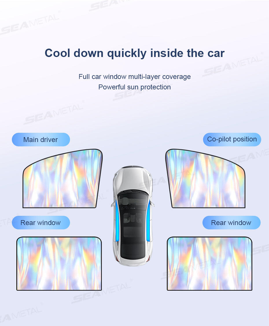 Magnetic Car Side Window Sunshade For Uv Protection & Cooling_voghion.com