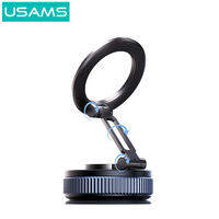USAMS Vacuum Adsorption Phone Holder Strong Magnetic Knob Car Phone Holder Foldable Multifunctional Phone Stand for Car/Stove/Desktop/Bathroom