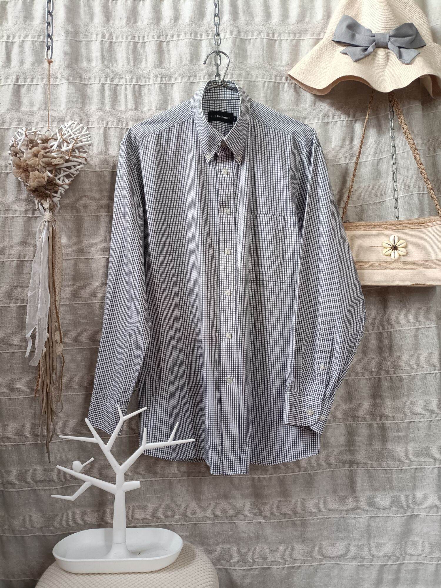 Preloved Men's Shirt - Grey - XL