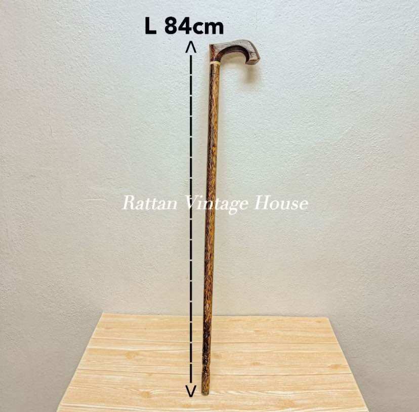 Safety Stick Rattan 32-35inch Rattan Manau Stick | Rotan Manau | Tongkat | Walking Stick ...