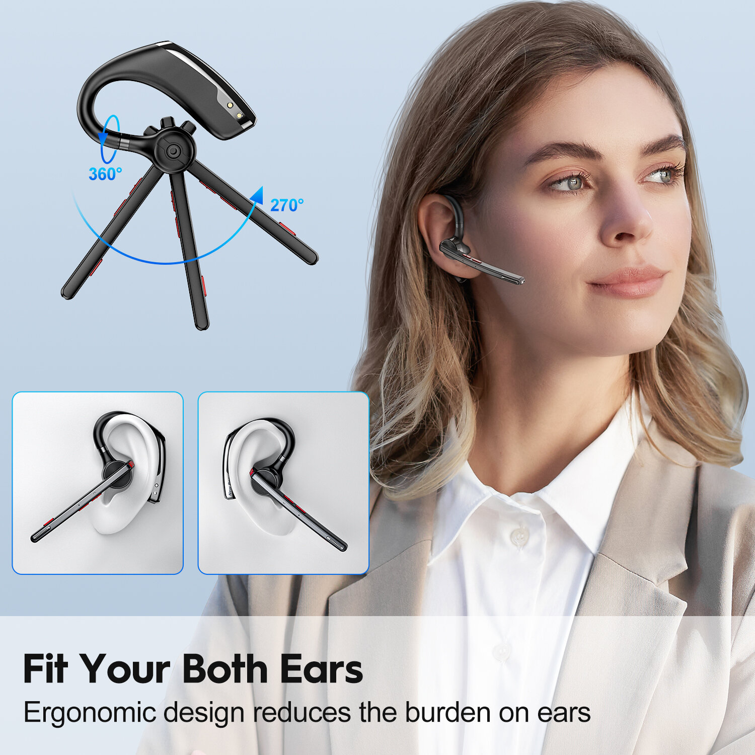 Auricolare bluetooth new bee m51 con doppio microfono e cancellazione_voghion.com
