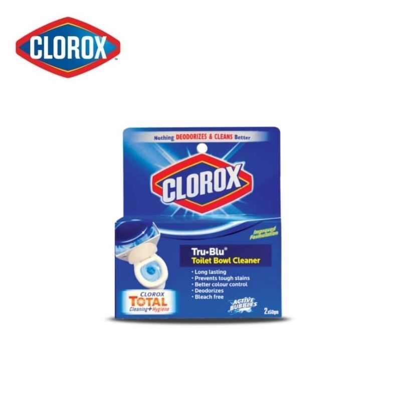 Clorox Tru Blu Toilet Bowl Cleaner Drop 50g 2pc6pcs Lazada