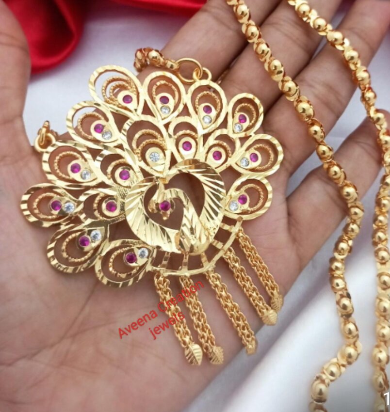 Thali chain sale brooch