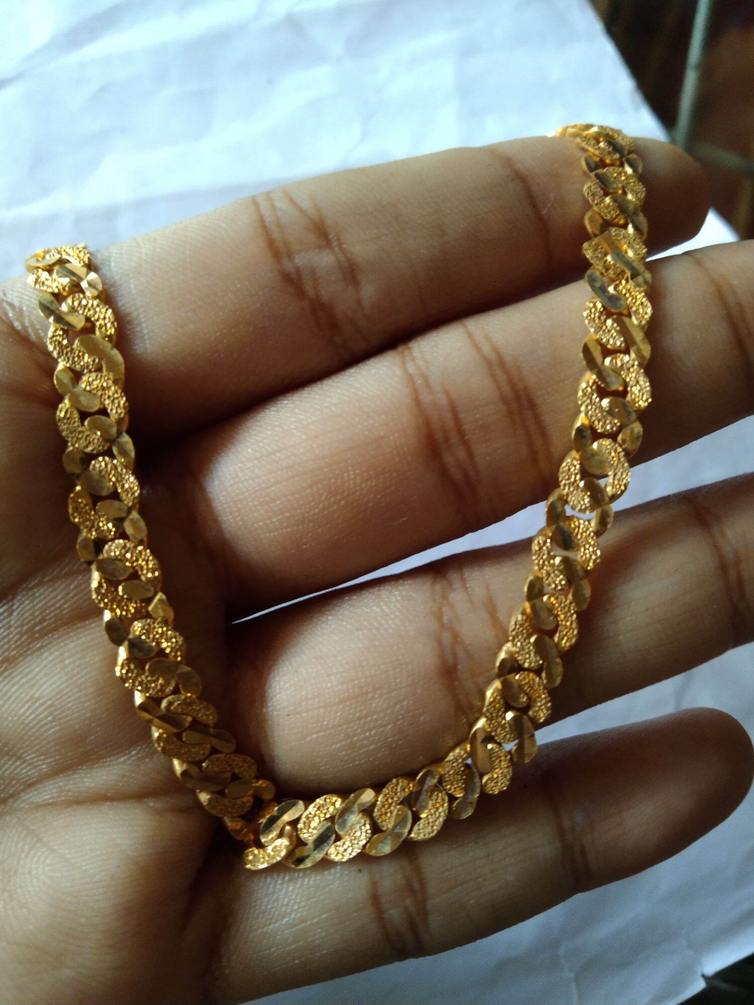 Rantai Tangan Padu Emas 916 Lazada