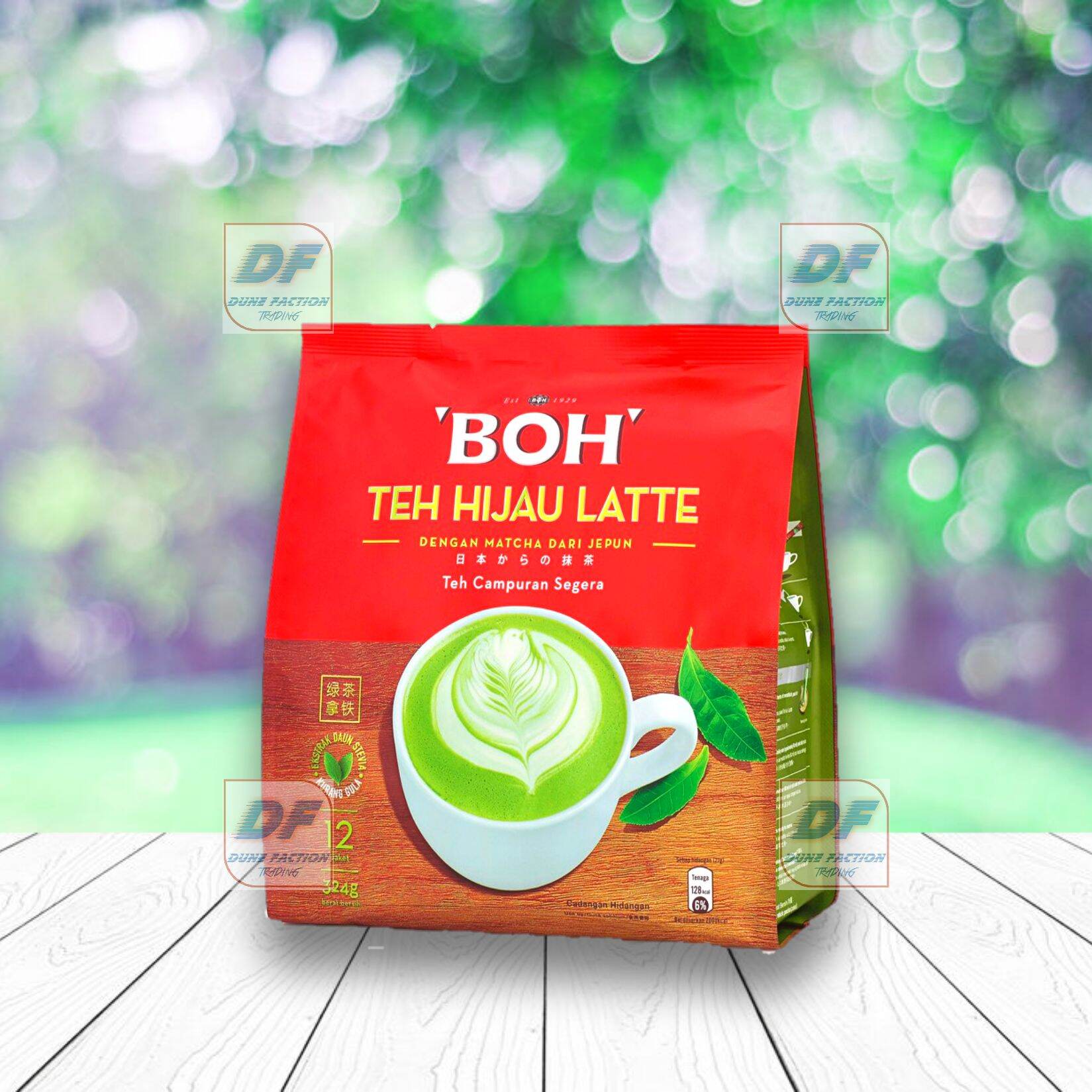 BOH Matcha Green Tea Latte 12's X 27gm Lazada