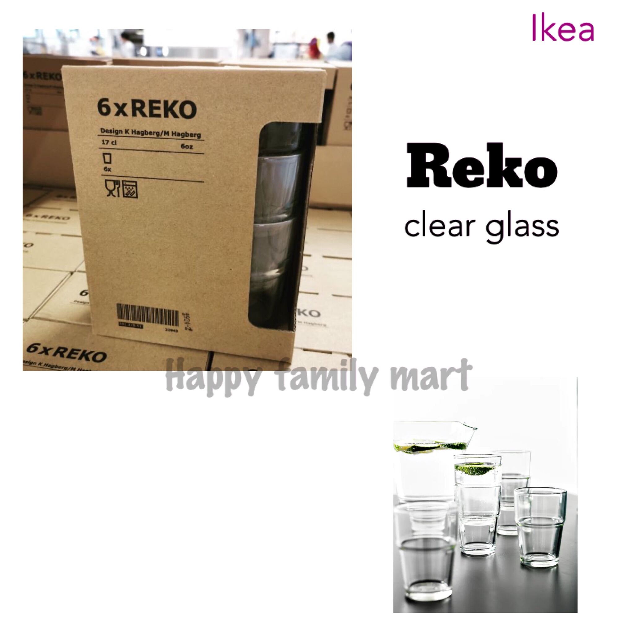 REKO Glass, clear glass, 6 oz - IKEA