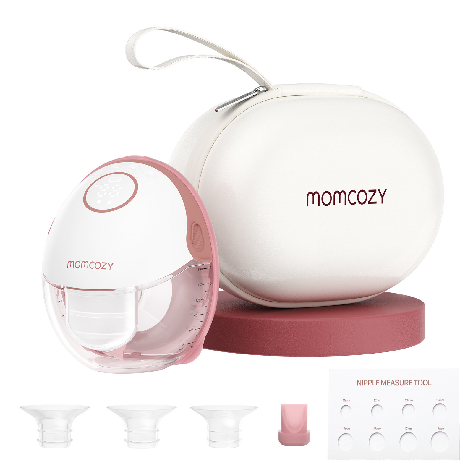 Momcozy เครื่องปั๊มนมแม่สไตล์มือถือแบบแฮนด์ฟรี | M6สวมใส่ได้เครื่องสูบน้ำนมจังหวะที่เหมาะสำหรับนมมากขึ้นหน้าแปลนคู่ที่พอดีมากขึ้นและรอบคอบมากขึ้นด้วย3โหมดและ9ระดับ24มม.