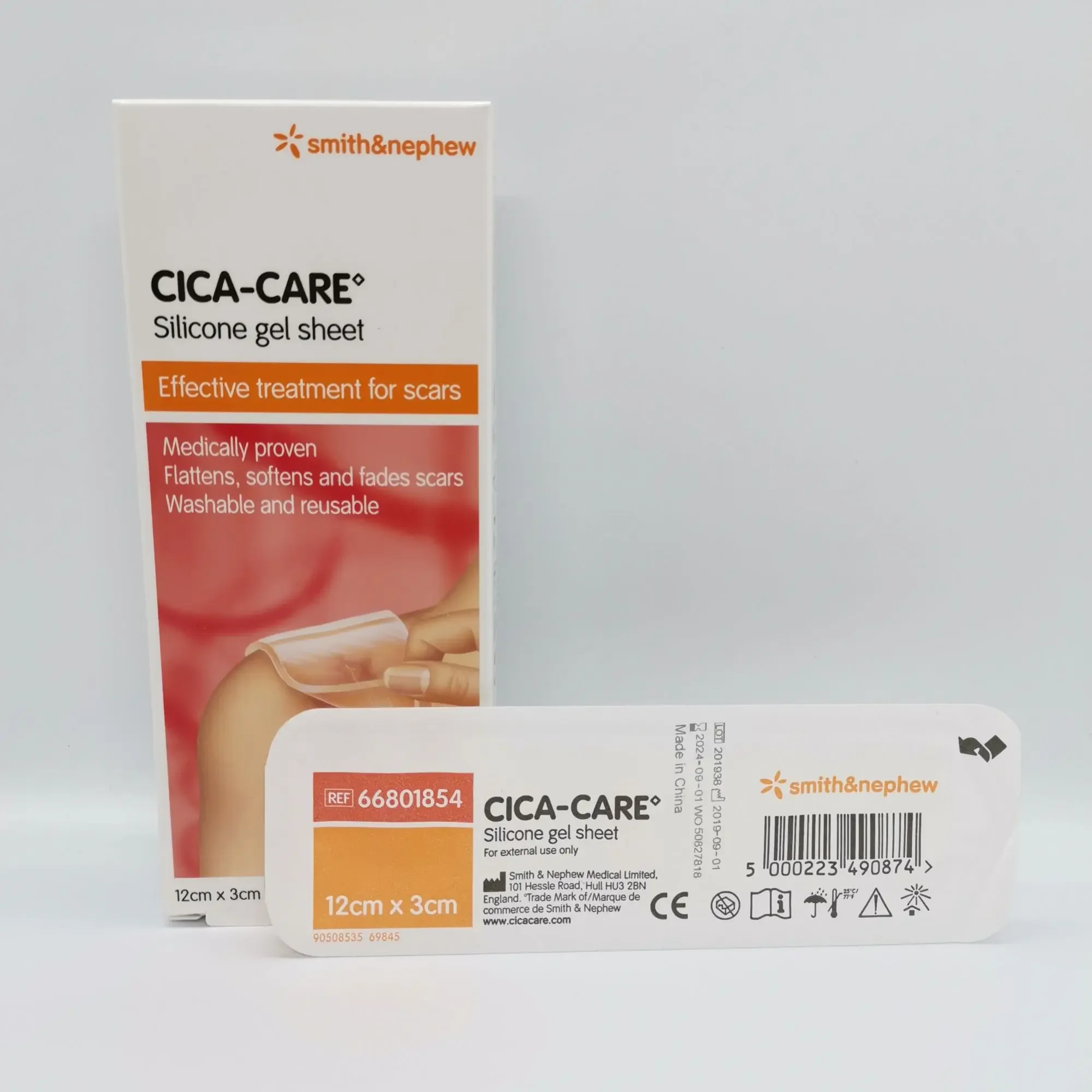 Smith&Nephew CICA-CARE Silicone gel sheet 12CM X 3CM (Scar Treatment)