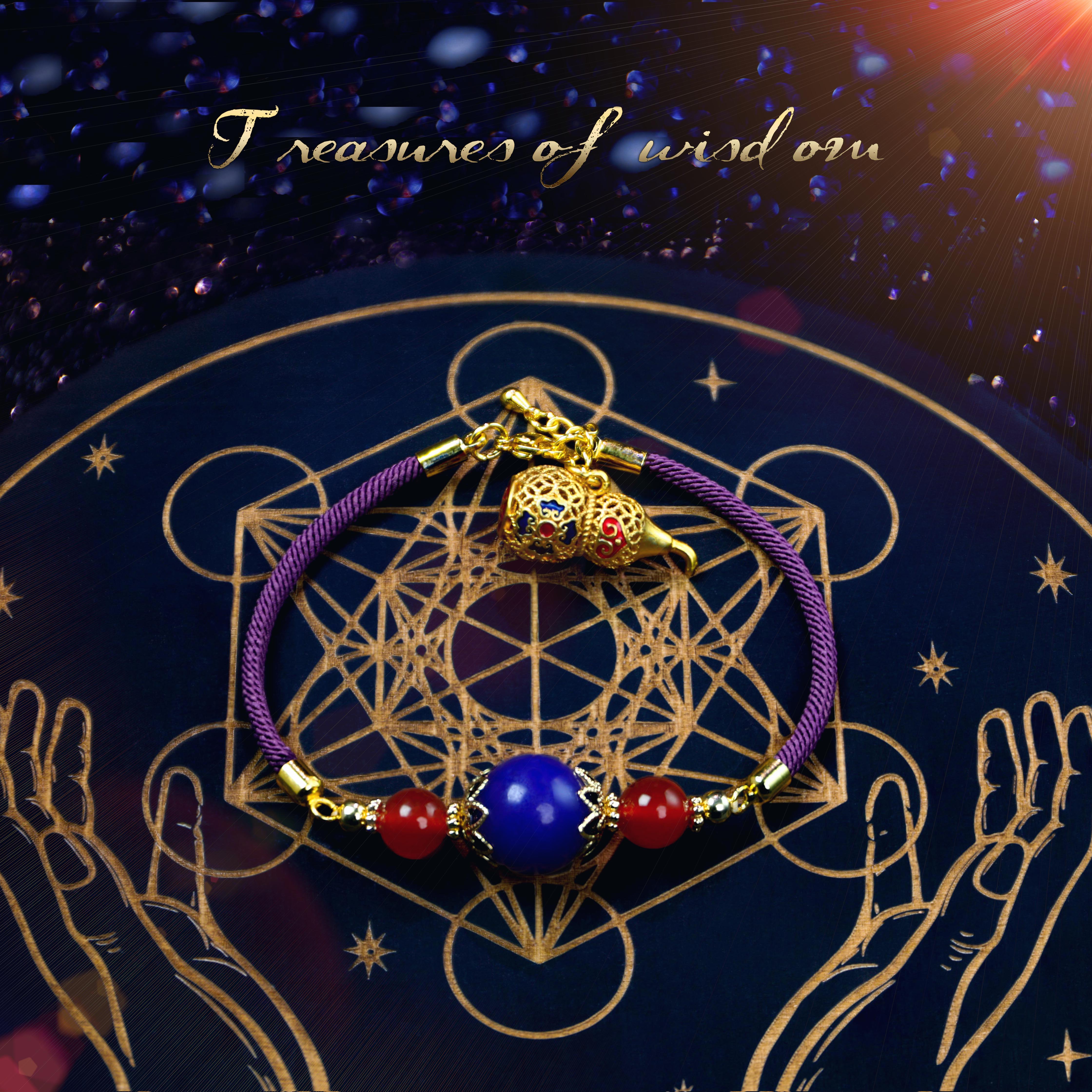 Bracelet, a treasure of wisdom ❤️ Energy bracelet ❤️ Blessed by a master, consecrated, amulet, for good fortune, changing luck, attracting wealth, bracelet, gold, agate,