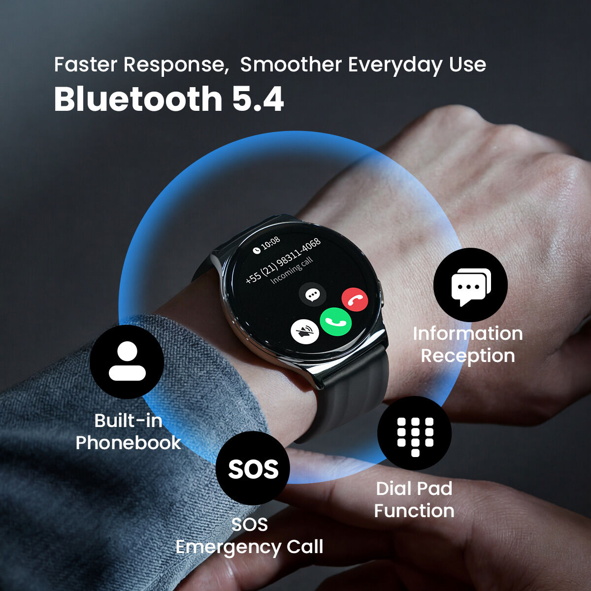 HAYLOU Solar Lite 2 Smartwatch 1.43 AMOLED Display 24h