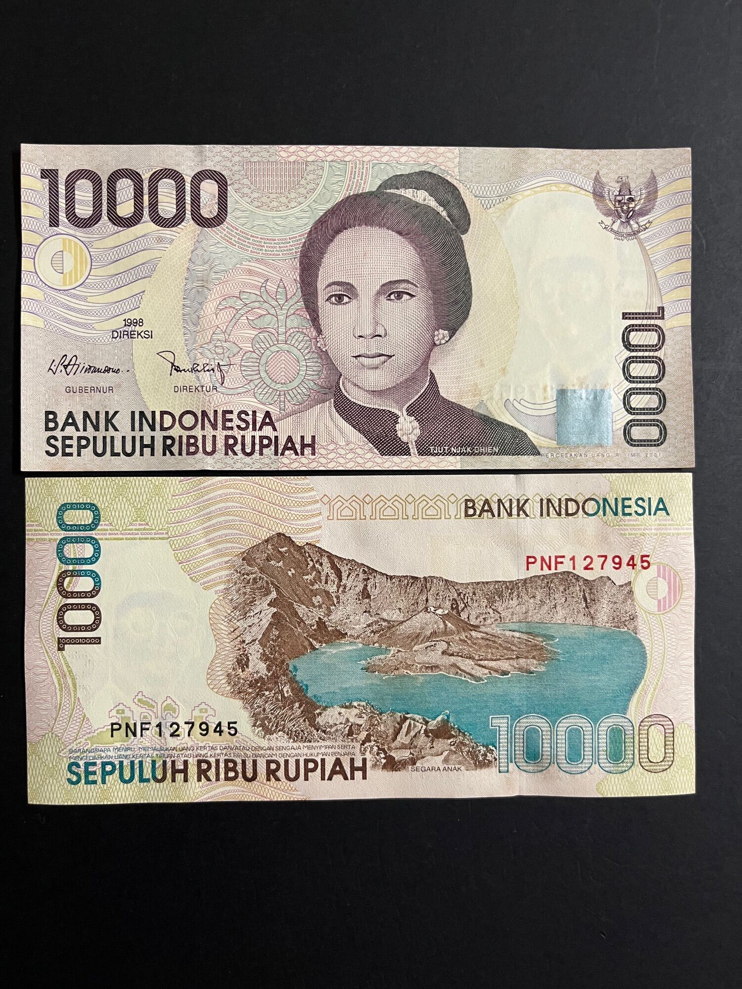 banknote-indonesia-10000-sepuluh-ribu-rupiah-series-1998-au-unc