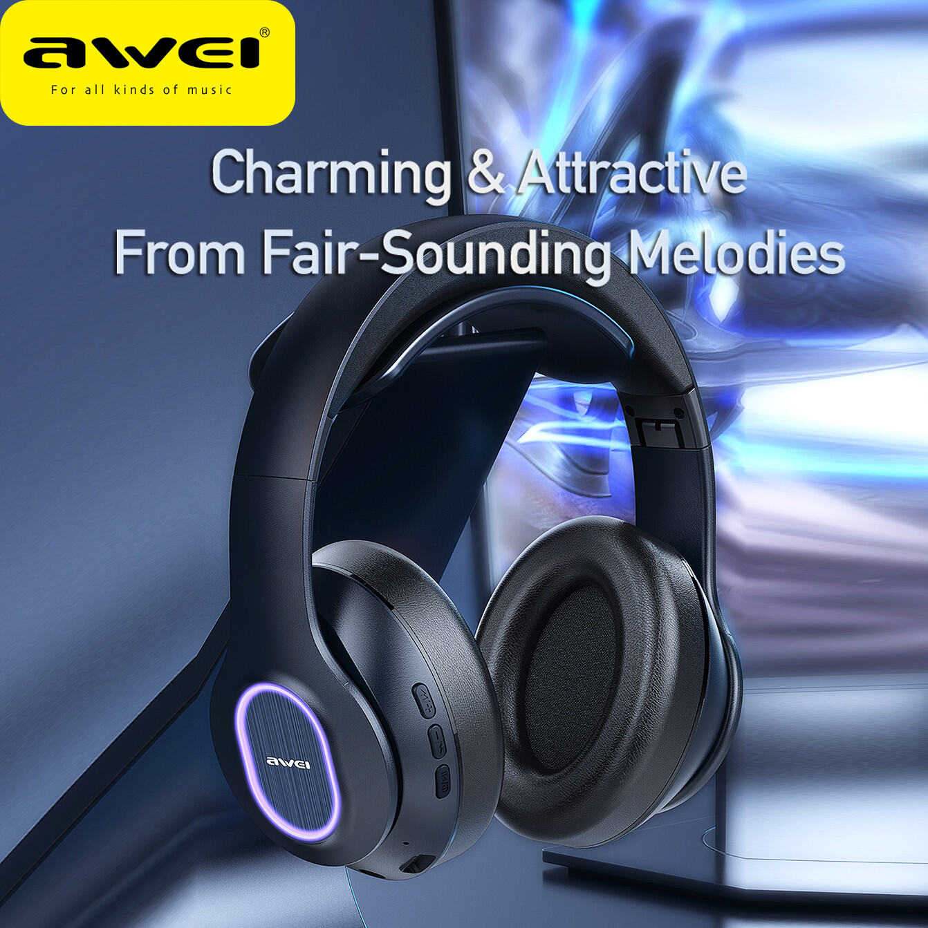 wireless bluetooth gaming headphones with mic