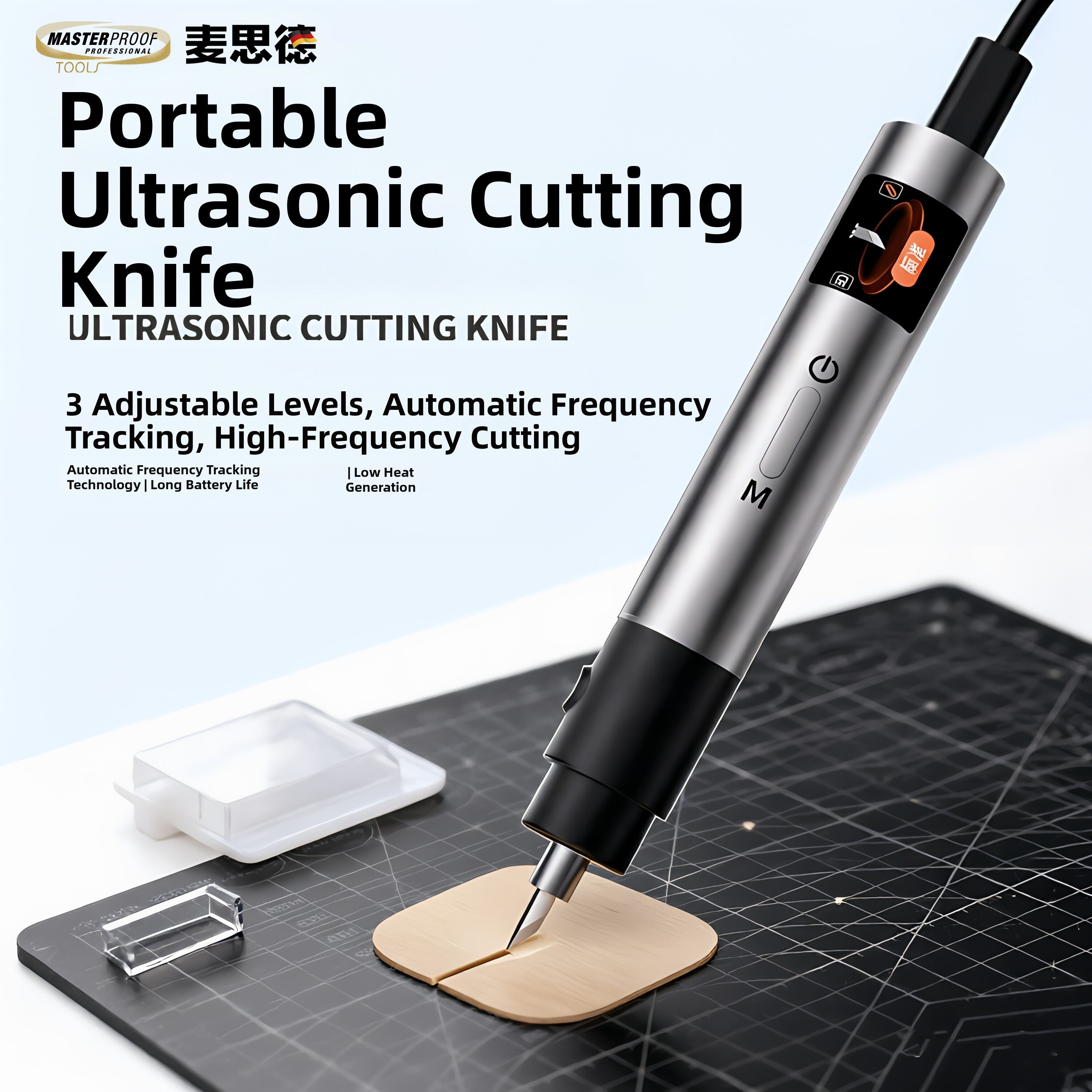 MasterProof | Handheld Ultrasonic Cutting Knife Portable Trimming 3D Printing DIY