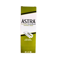 Astra(GREEN) Superior Platinum Double Edge Safety Razor Blade 1 Box (100 blades)
