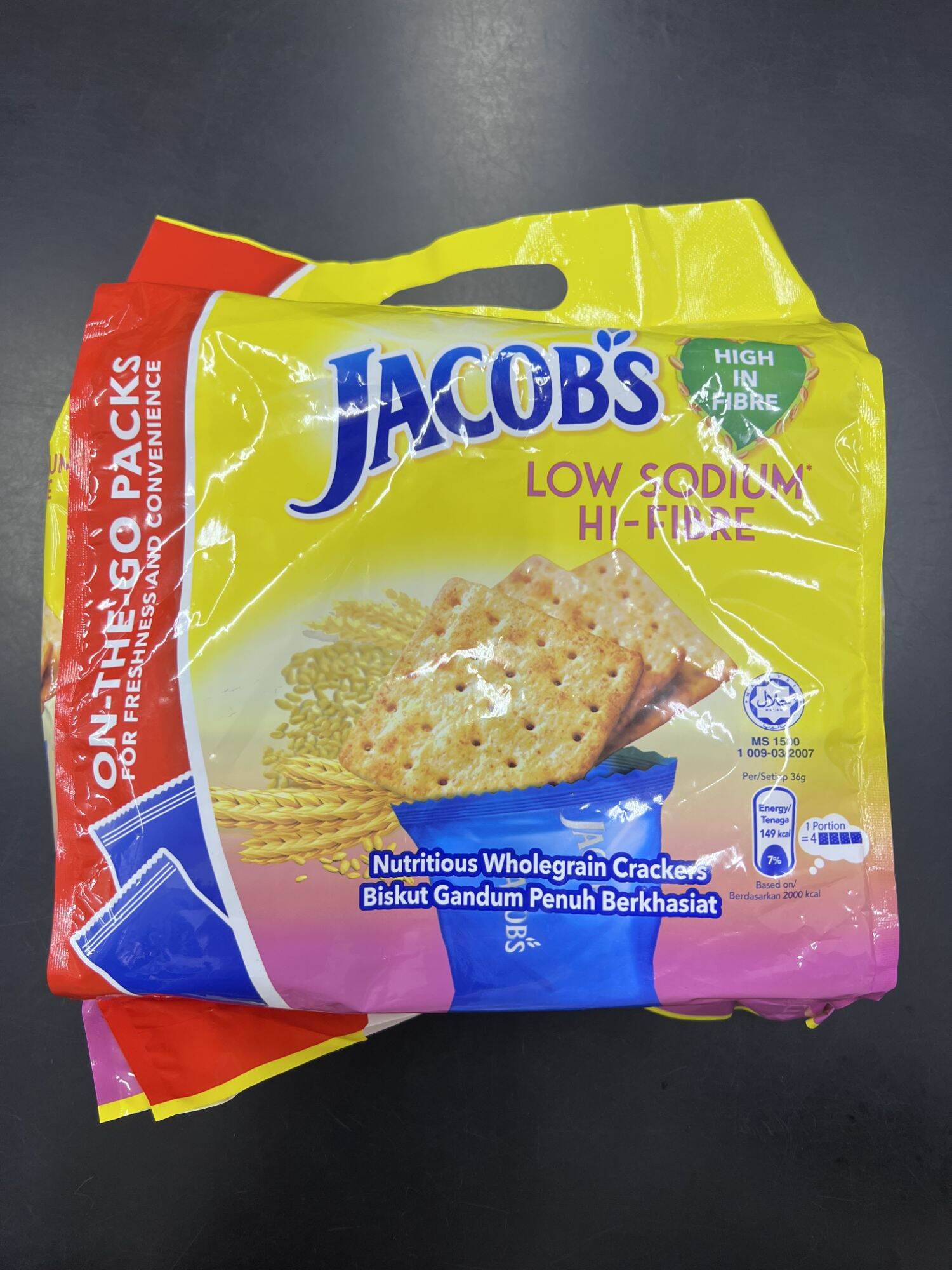 Jacob's Cream cracker multipack low sodium high fibre Lazada
