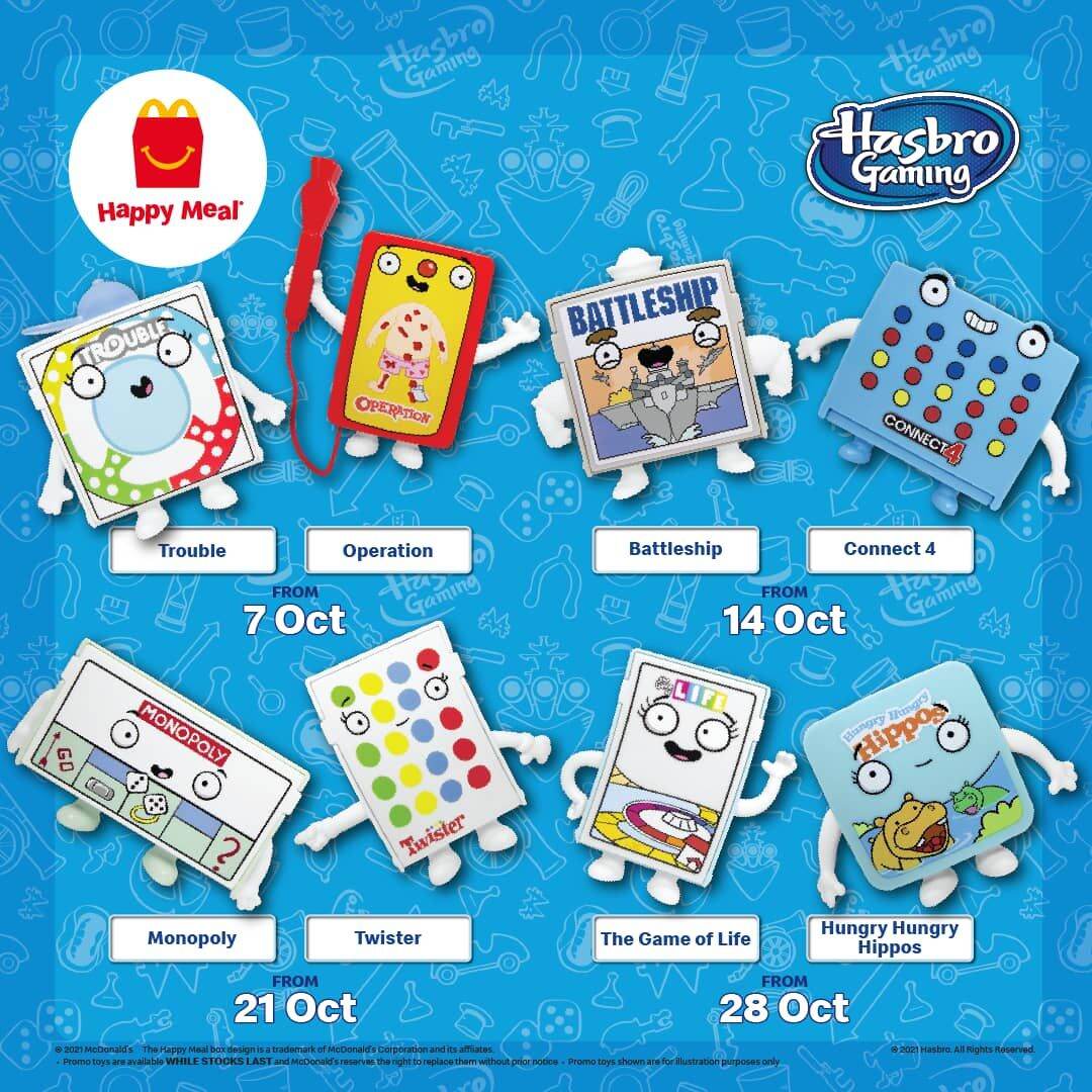 🤩Ready Stock🤗New 2021 Hasbro Gaming McDonald's Happy Meal Toys | Lazada