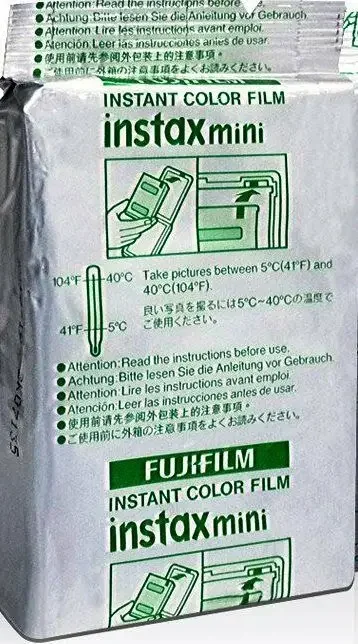 Fujifilm Instax Mini Film SINGLE Pack (10pcs) INSTAX FILM 100%