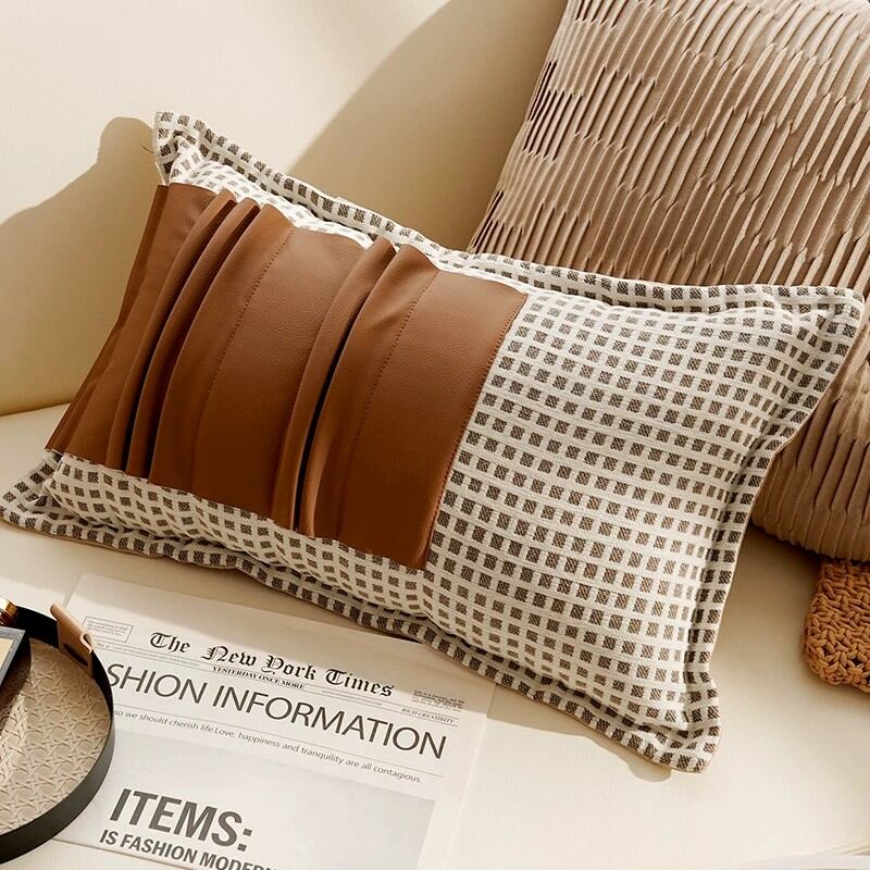 YOULI | Cream Colored Vintage Style Knotted Pillowcase Cushion