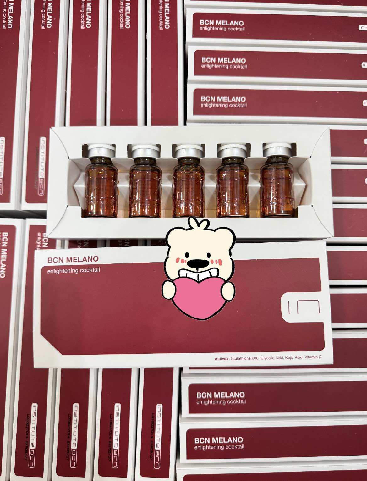 can glutathione cause dry skin BCN Glutathione 600 I Whitening (5 x 5ml) Vial – uptodatebeauty main image 0