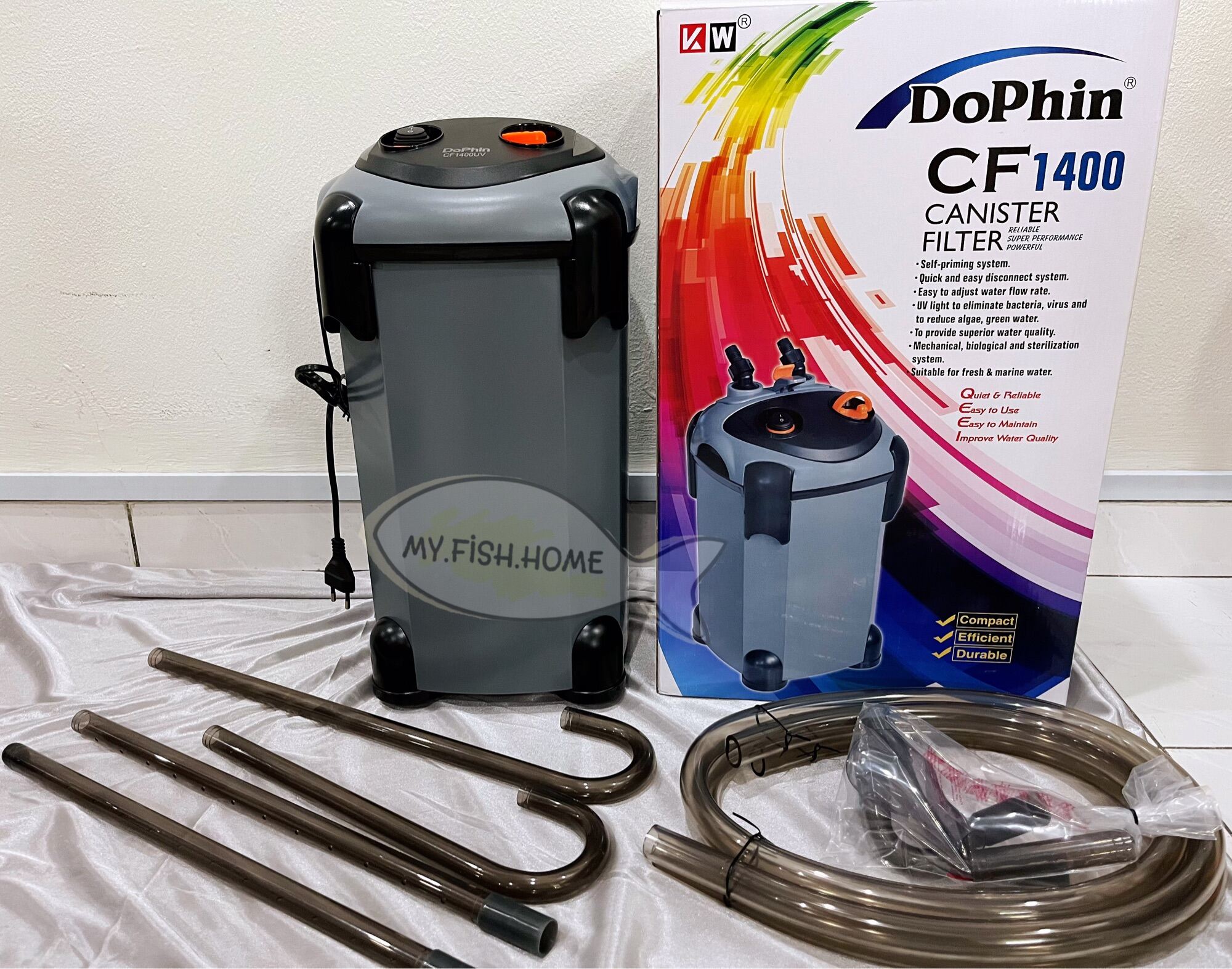 Dolphin CF1400 UV Canister Filter Fir Up to 4Ft Tank Lazada