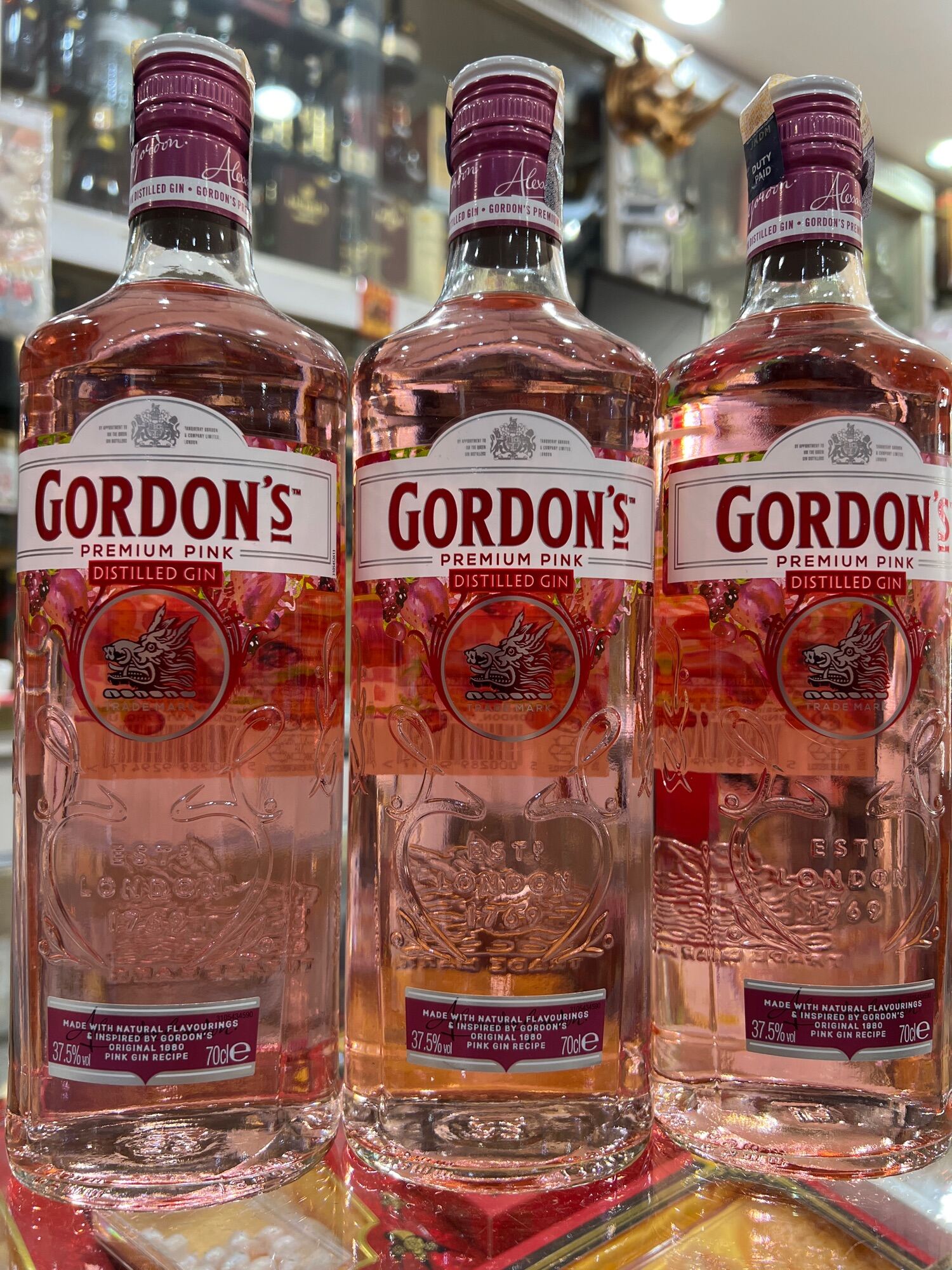 Gordons - Premium Pink Distilled Gin 70CL