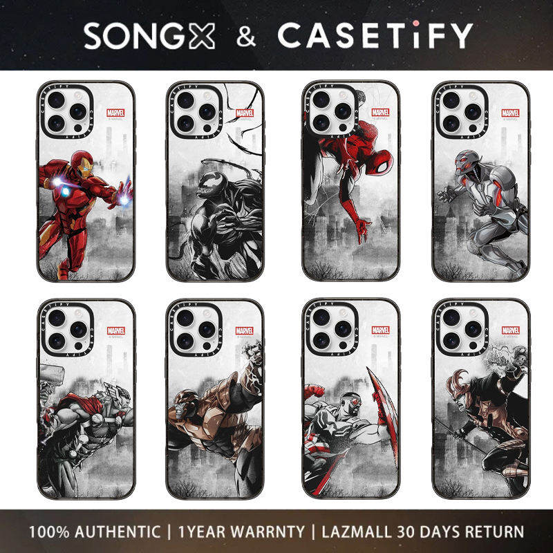 SONGX Casetify Acrylic Phone Case Co Branded Marvel Series Case With Magsafe For iPhone 17 16 15 14 13 12 Pro Max/ iPhone 17 16 15 14 13 12 Pro/ iPhone 17 16 15 14 13 12 Anti Fall Protective Cover