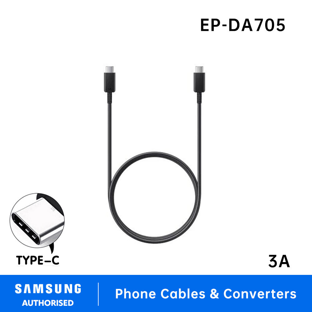 100% Original Samsung Galaxy 3A USB-C to USB-C(TYPE-C TO TYPE-C ) Cable 1M cord length