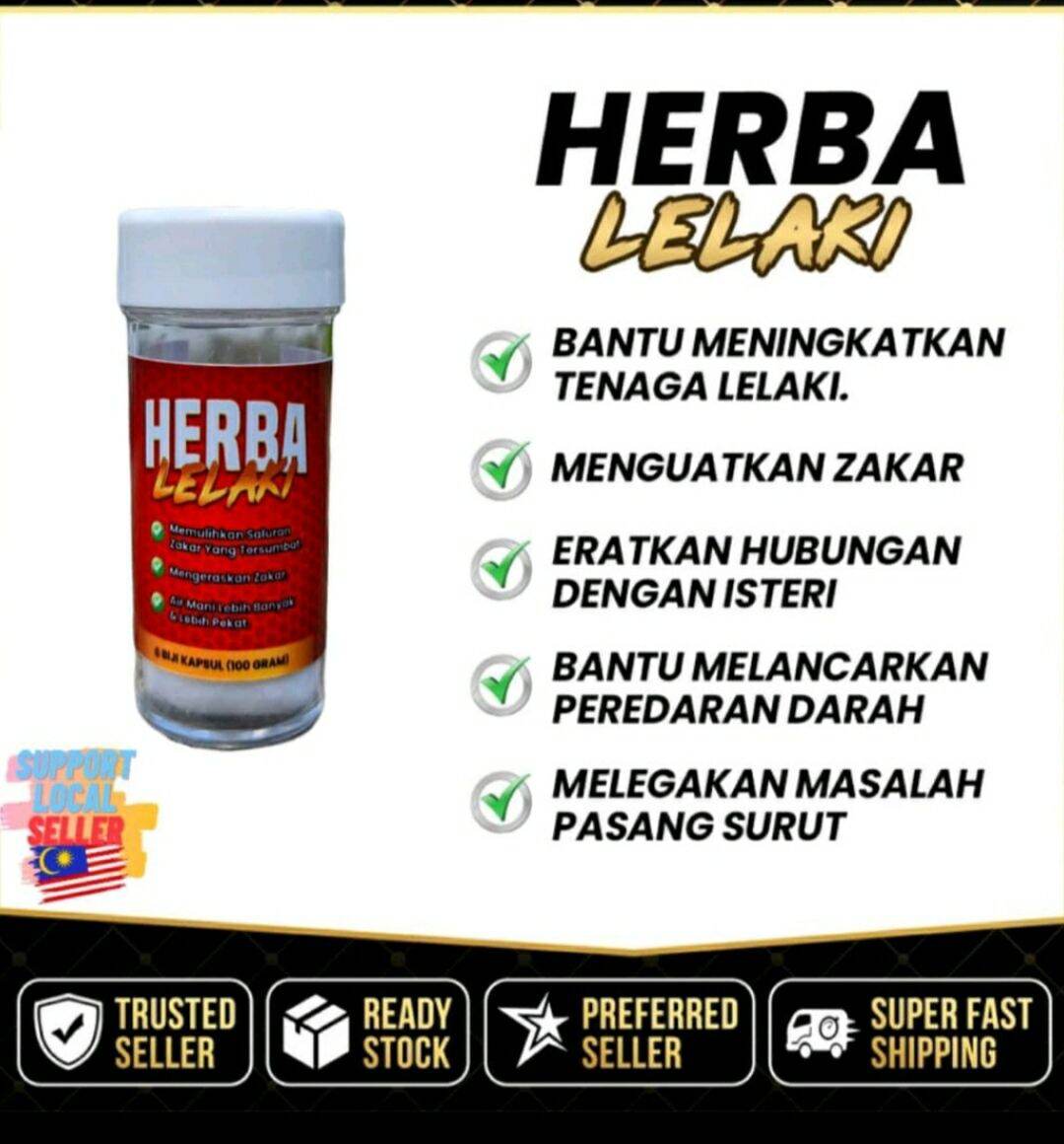 Original Herba Lelaki Kuat Dan Keras Freegift 6 Biji Lazada