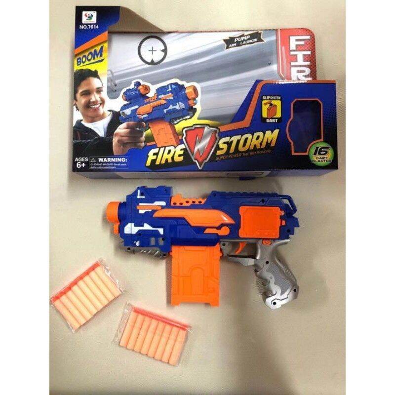 [Full Set] Semi Auto Soft Bullet Gun Toy Gun Children Toy *Free 16