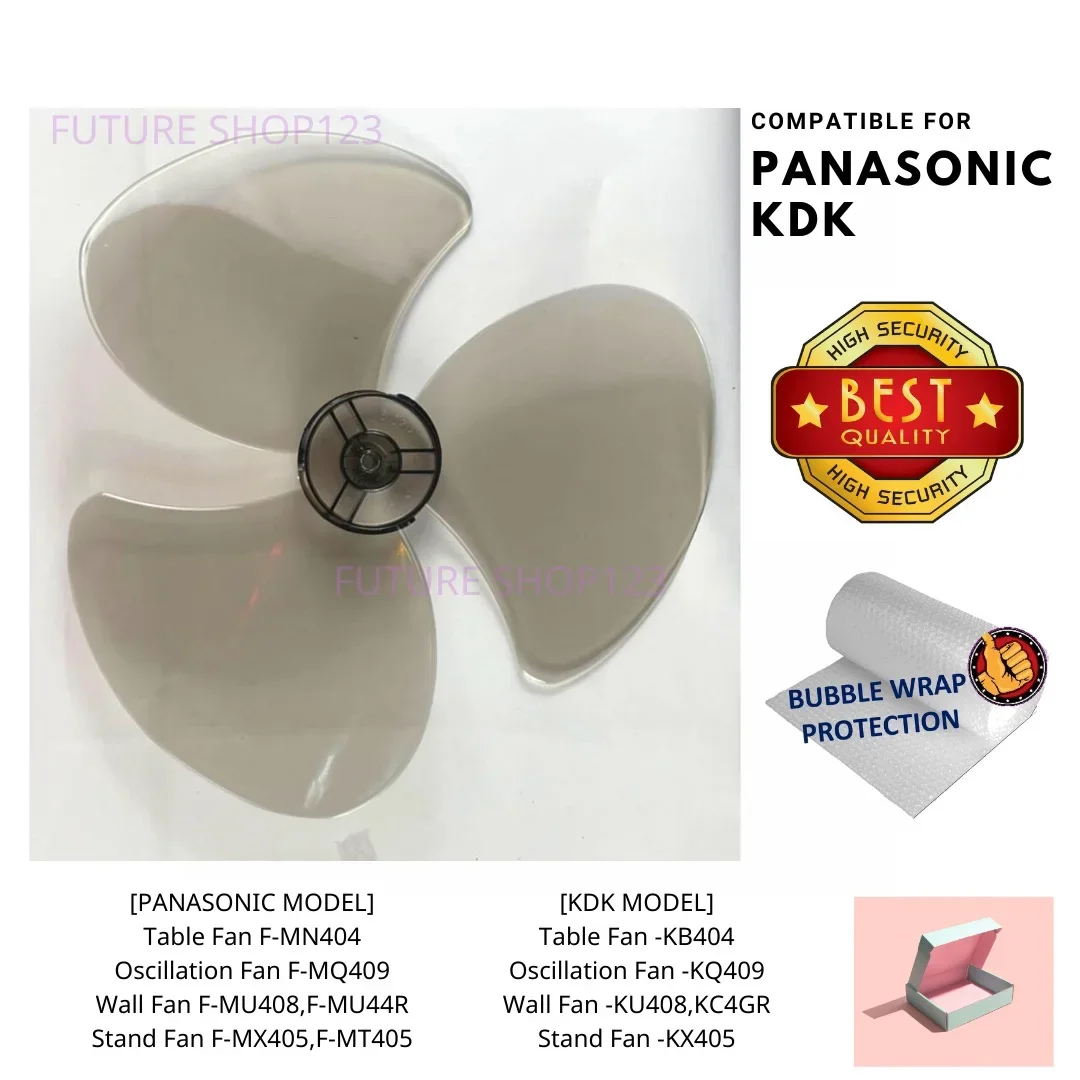 Panasonic Stand Fan Blade 16” Wall Fan Blade 16” /KDK 16” Stand Fan Blade/Panasonic Fan Blade 16inch/KDK 16” Wall Fan Blade