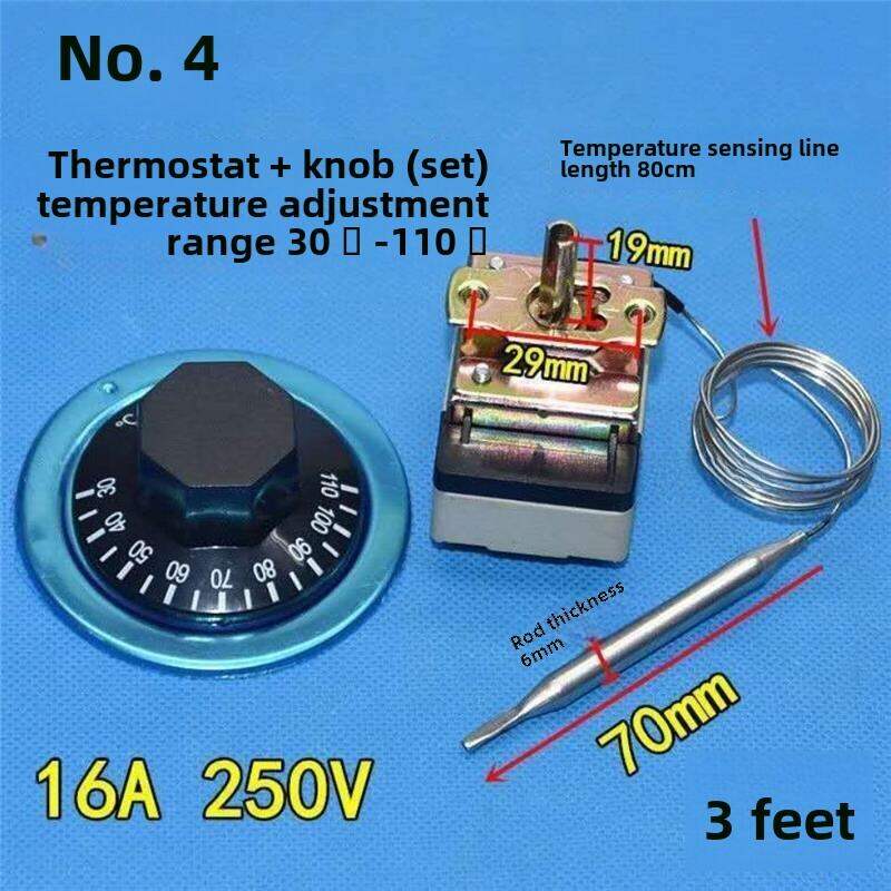 Thermal Switch Temperature Controller Knob Temperature Control Adjustable Thermostat Liquid Expansion Deep Frying Pan Water Boiler Temperature Control. 